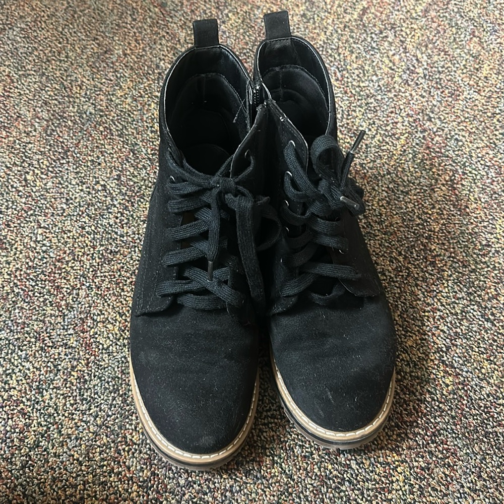 Kensie Women's Kasha Lace Up Zipper Boots